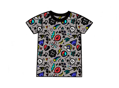 Doodle Rock Adult T-Shirt