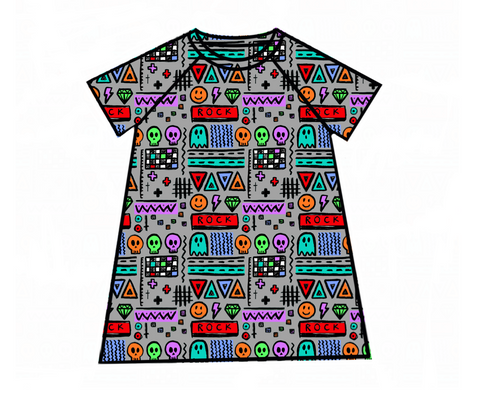 Aztec Raglan Dress