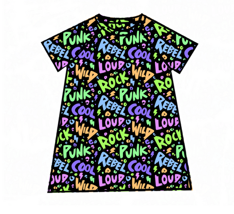 Rock Rebel Cool Raglan Dress