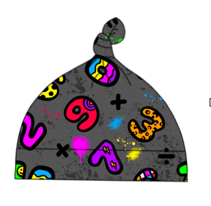 Numbers Baby Hat