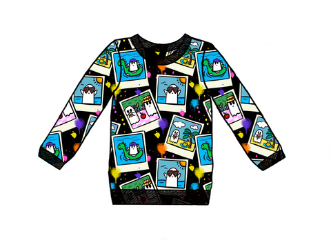 Ghost Holiday Kids Sweater