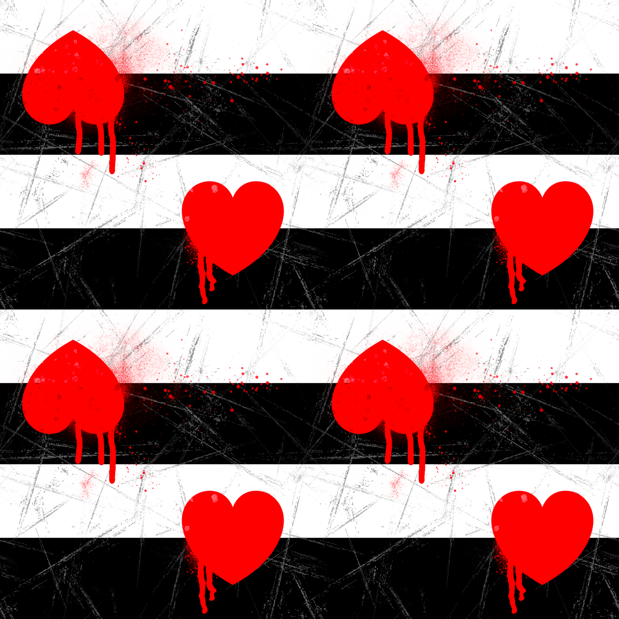 Heart Stripes Pants/Boxers