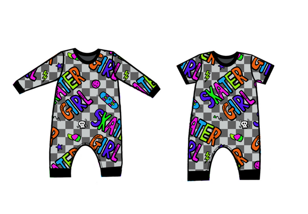 Skater Girl Overhead Sleepsuit