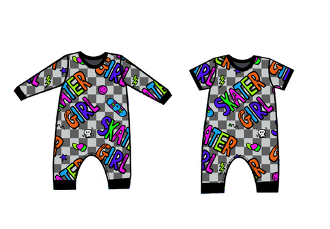Skater Girl Overhead Sleepsuit