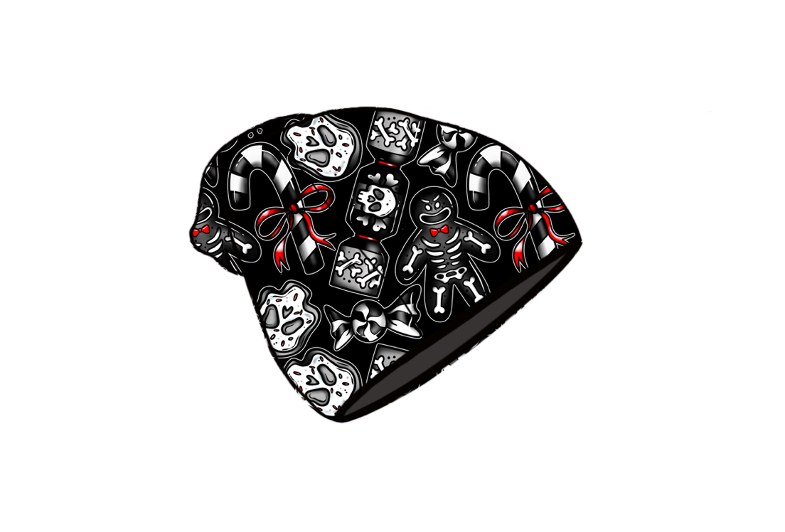 Dark Xmas Beanie Hat