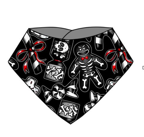 Dark Xmas Dribble Bib