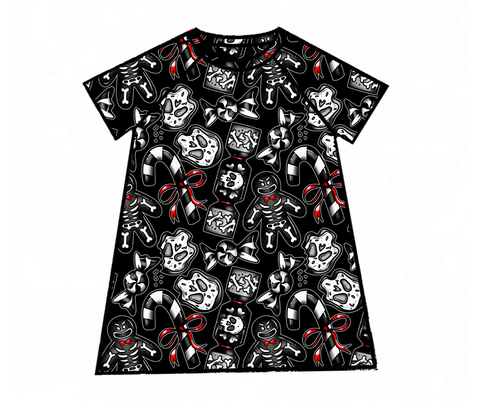 Dark Xmas Raglan Dress