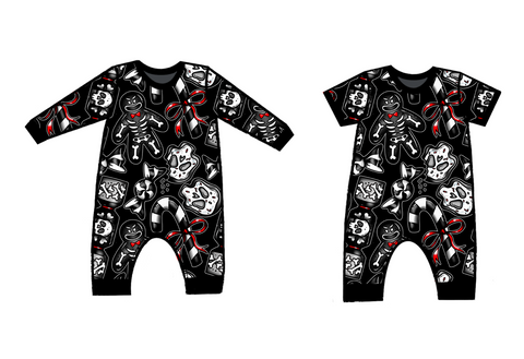 Dark Xmas Overhead Sleepsuit