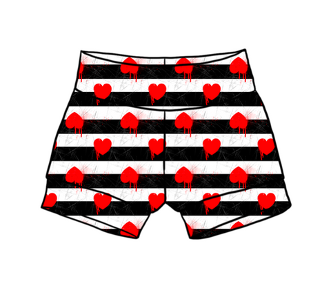 Heart Stripes Shorts