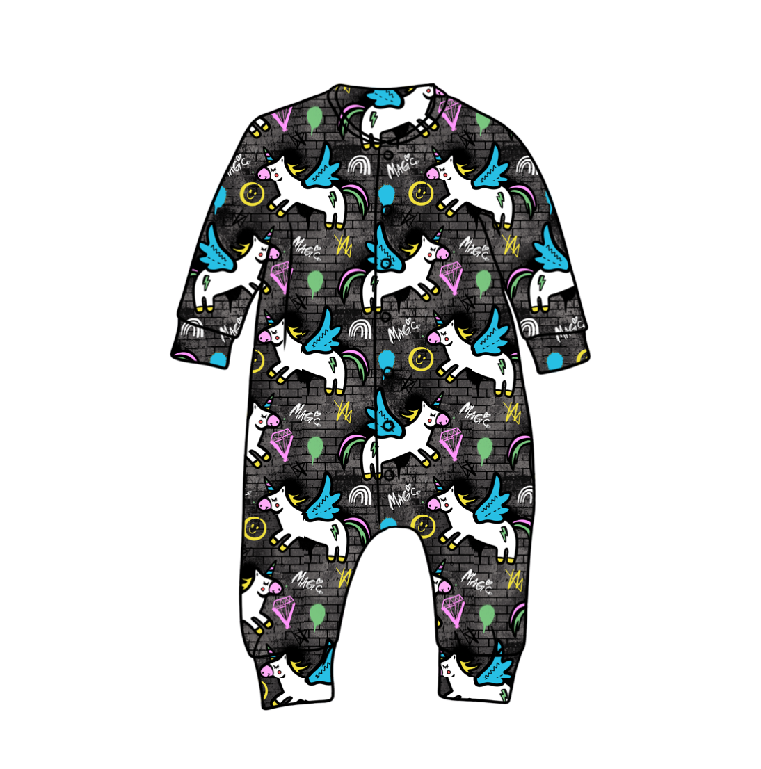 Street Unicorn Sleepsuit