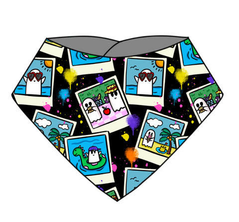 Ghost Holiday Dribble Bib