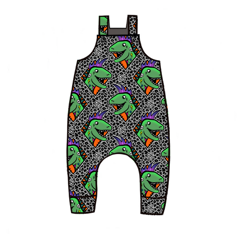 Dino Punk Dungarees