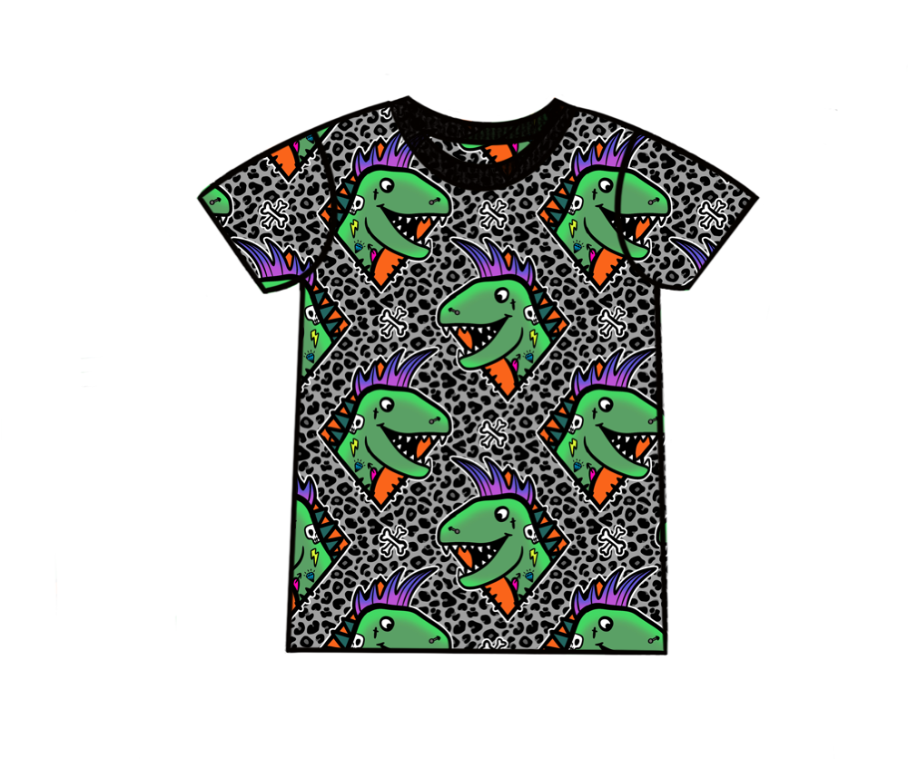 Dino Punk Adult T-Shirt