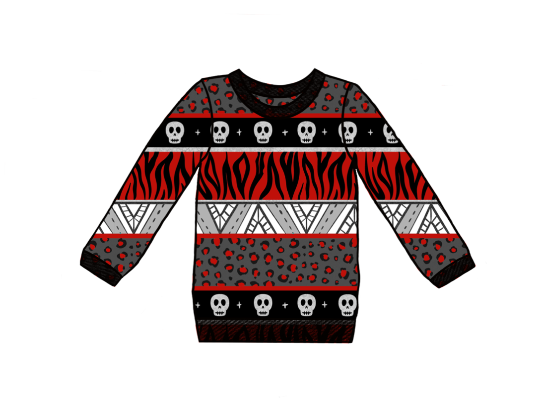 Red Stripes Kids Sweater