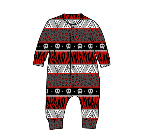 Red Stripes Sleepsuit