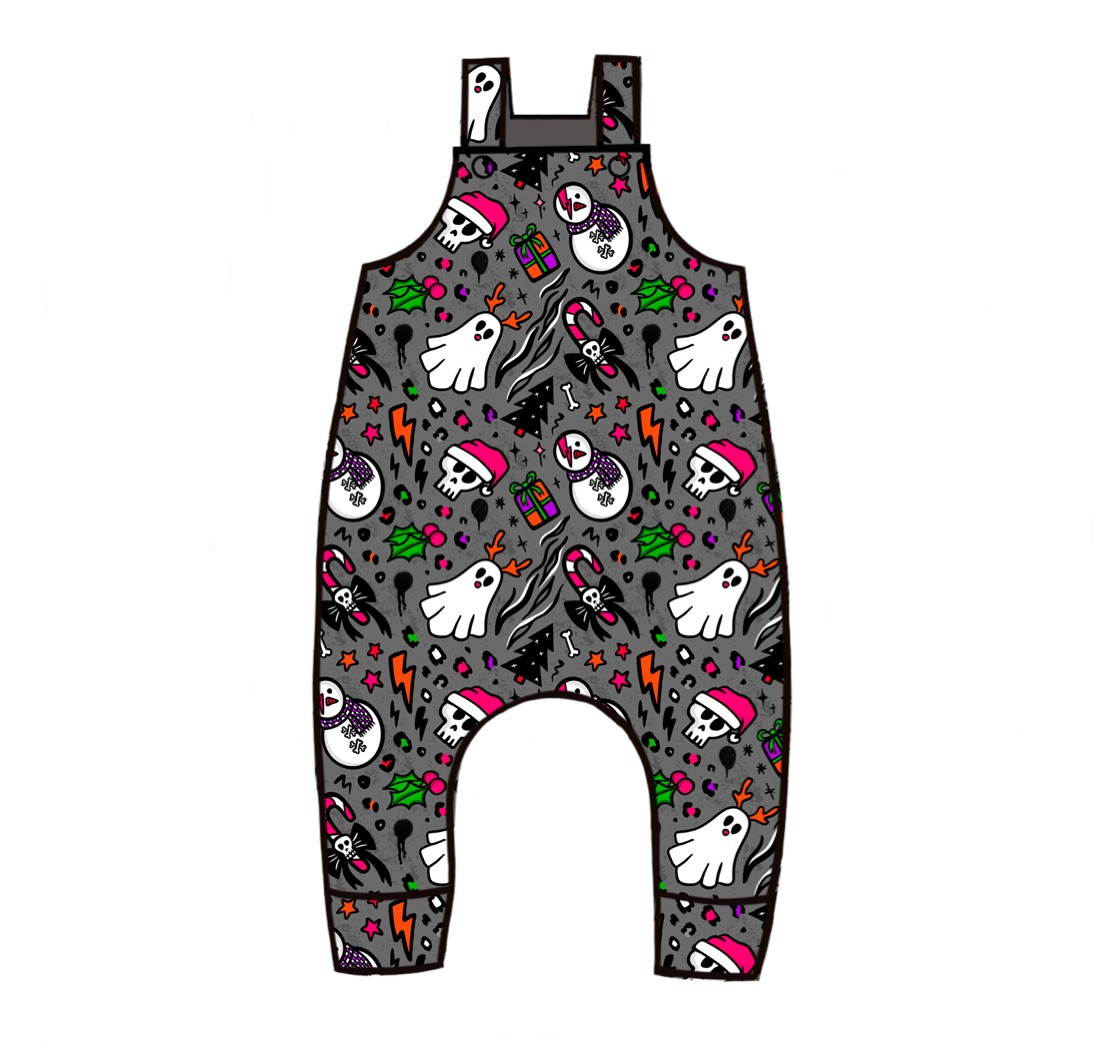 Spooky Crimbo Dungarees