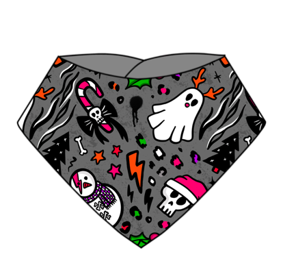 Spooky Crimbo Dribble Bib