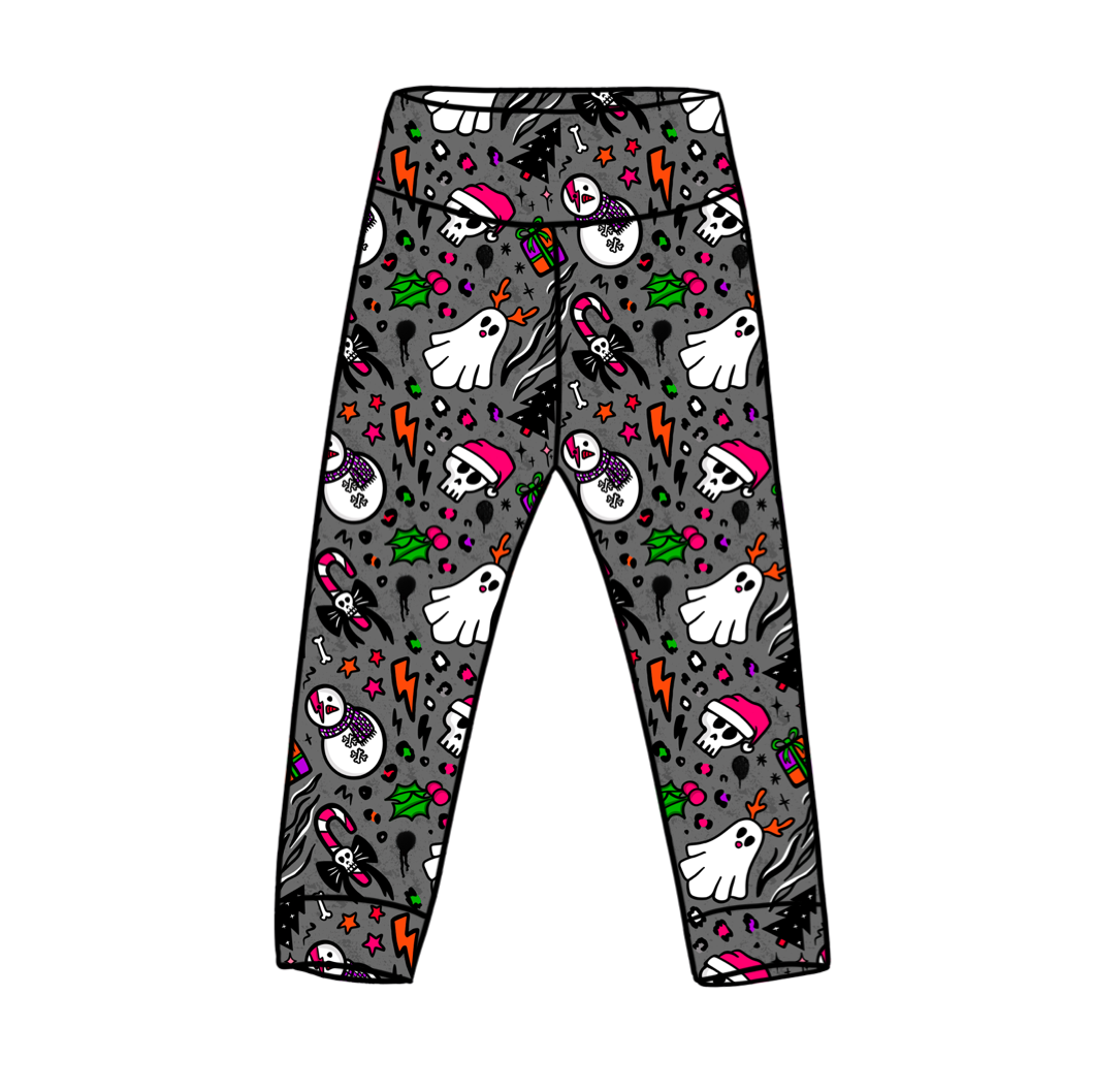 Bigger Kids Spooky Crimbo Leggings