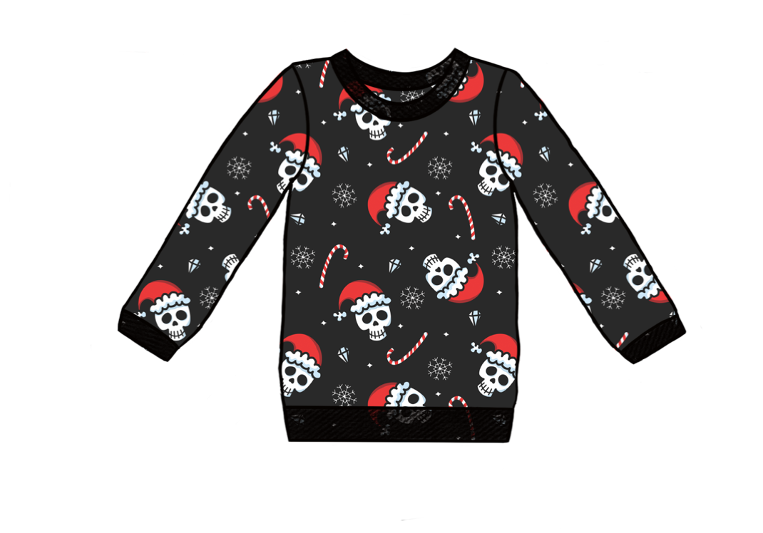 Xmas Skulls Kids Sweater
