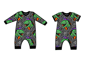 Dino Punk Overhead Sleepsuit