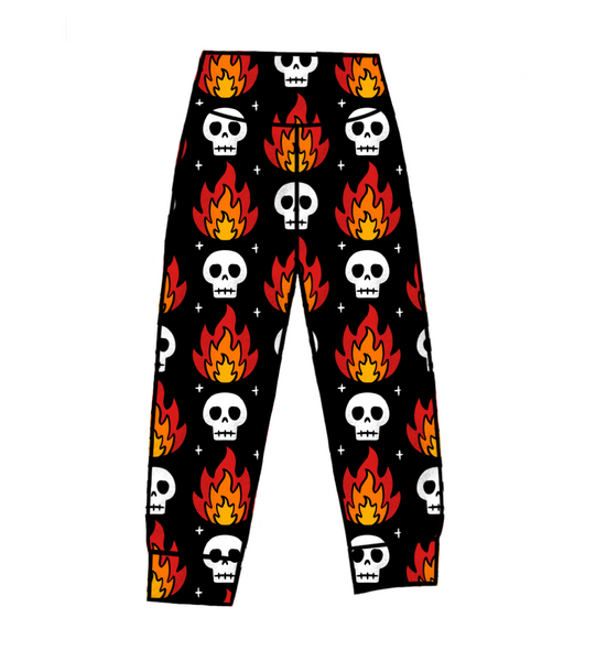 Skull Flames Joggers