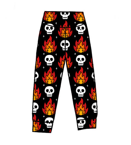 Skull Flames Joggers