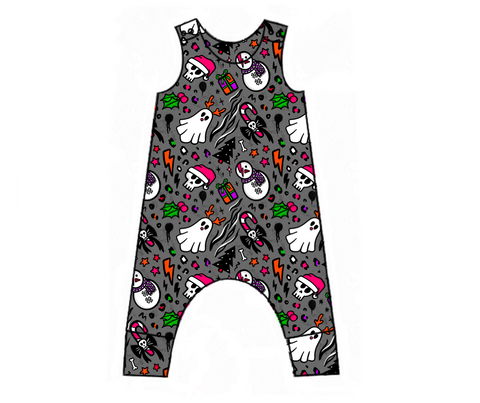 Spooky Crimbo Harem Romper