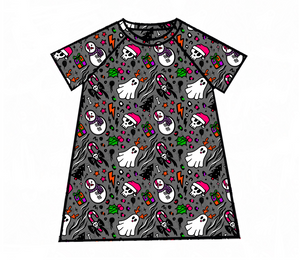 Spooky Crimbo Raglan Dress
