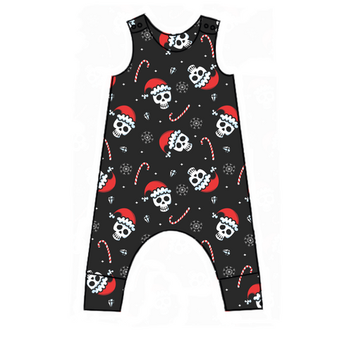 Xmas Skulls Harem Romper