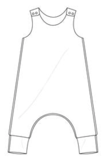Rock Kid Harem Romper