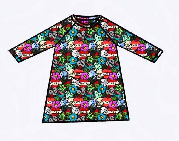 Tatty Doodle Raglan Dress