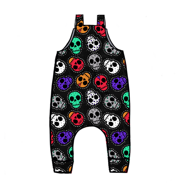 Skull Patches Dungarees