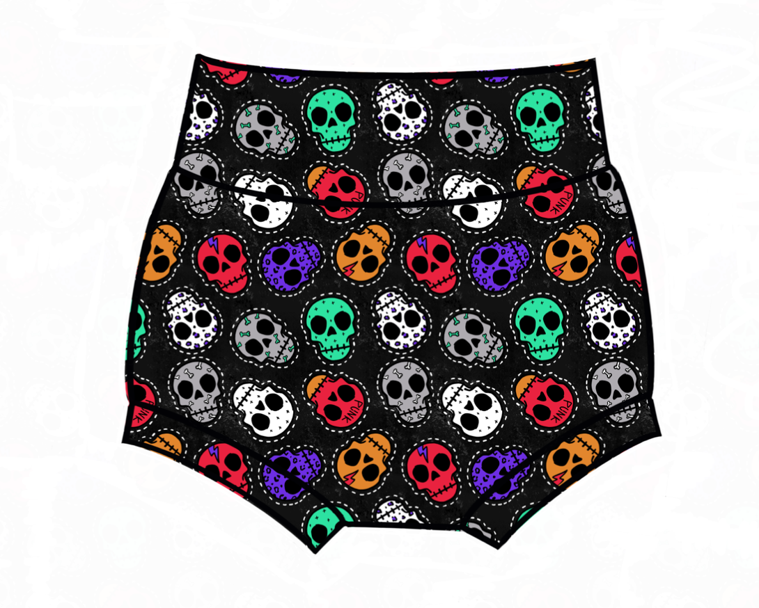 Skull Patches Bummies