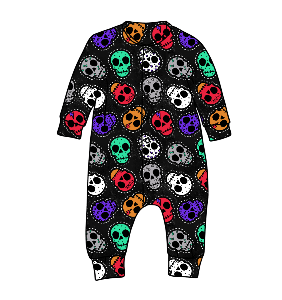 Skull Patches Sleepsuit
