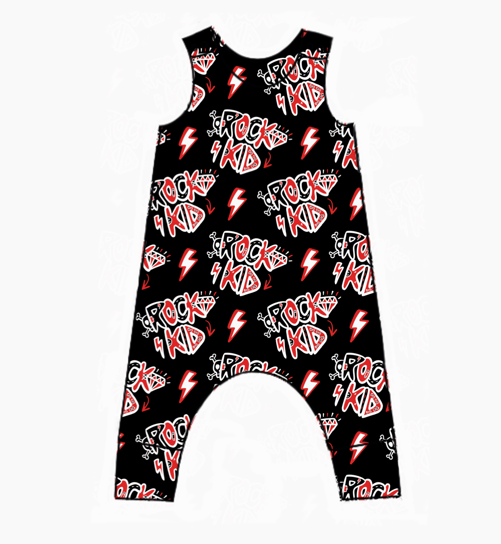 Rock Kid Harem Romper