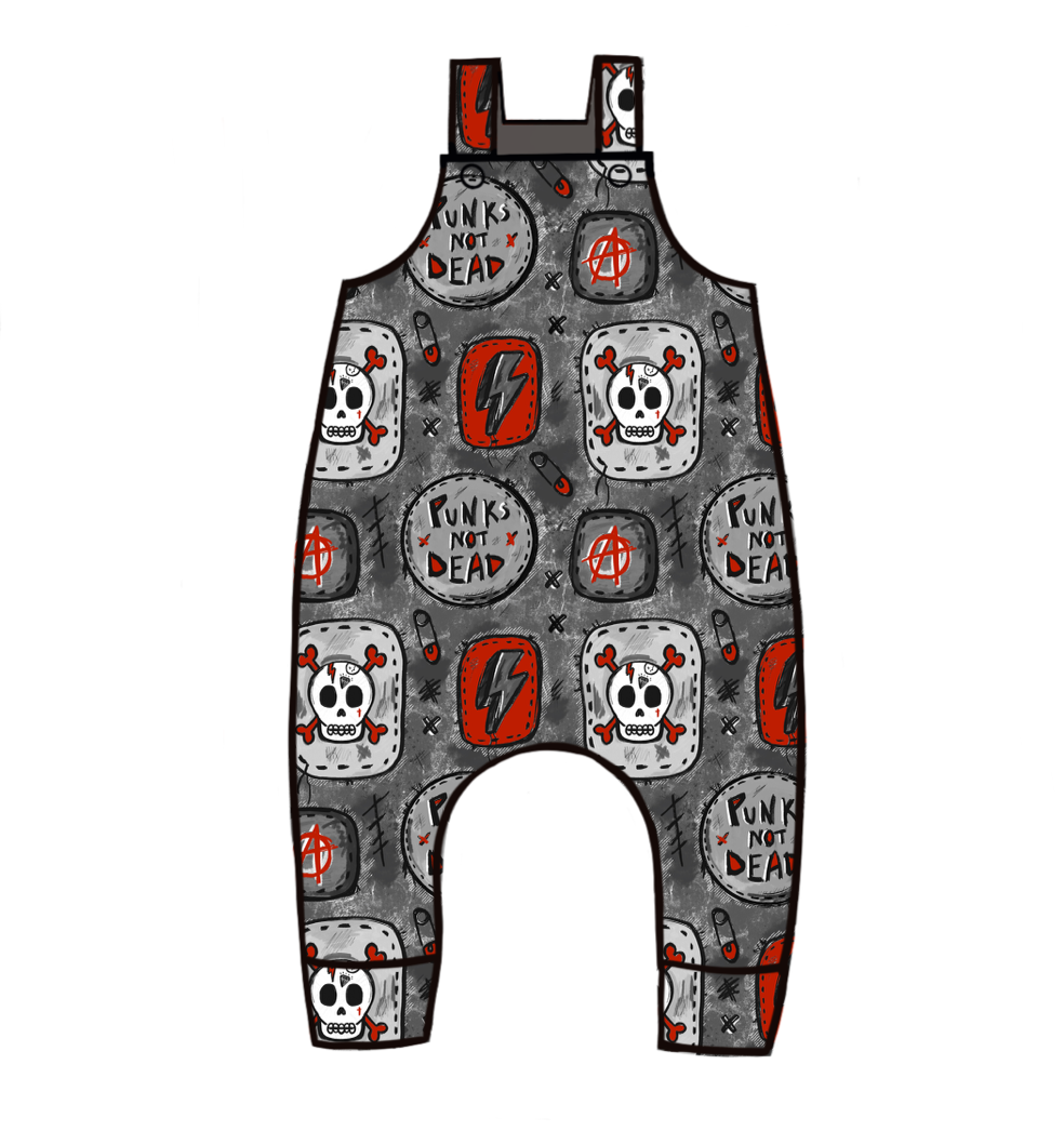 Punks Not Dead Dungarees