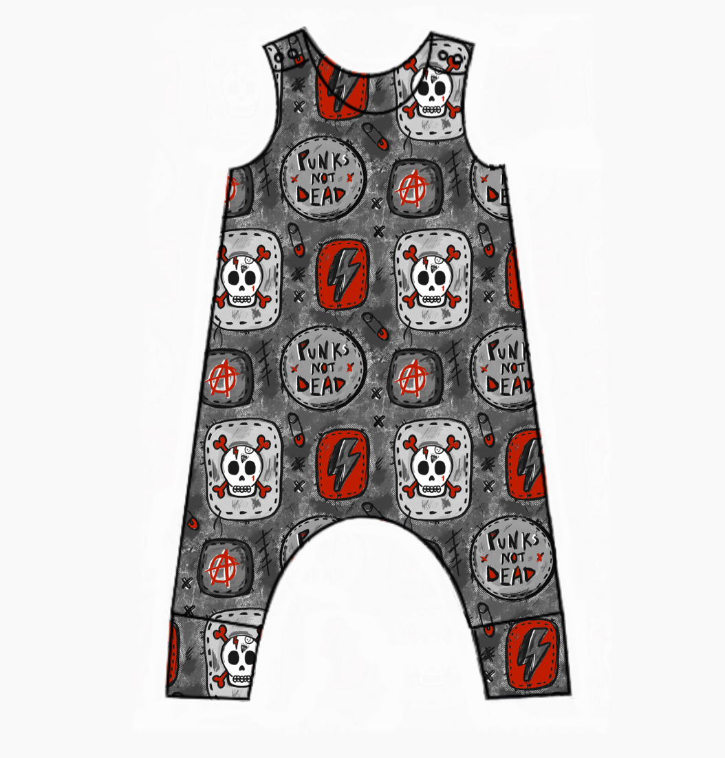 Punks Not Dead Harem Romper
