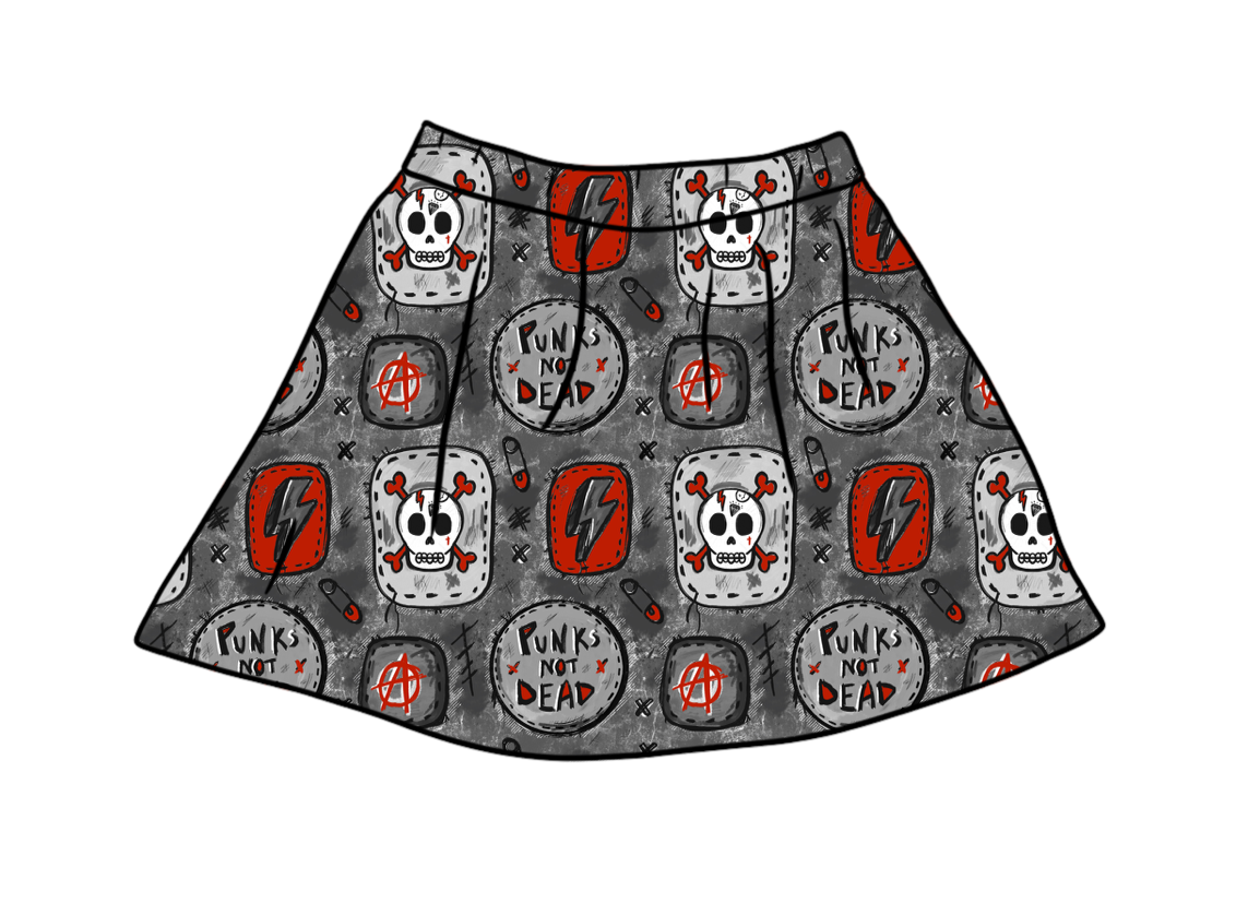 Punks Not Dead Skirt