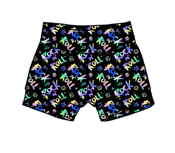 Rainbow Rock and Roll Shorts