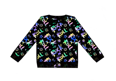 Rainbow Rock and Roll Bomber Jacket