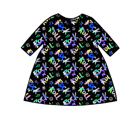 Rainbow Rock and Roll Dress
