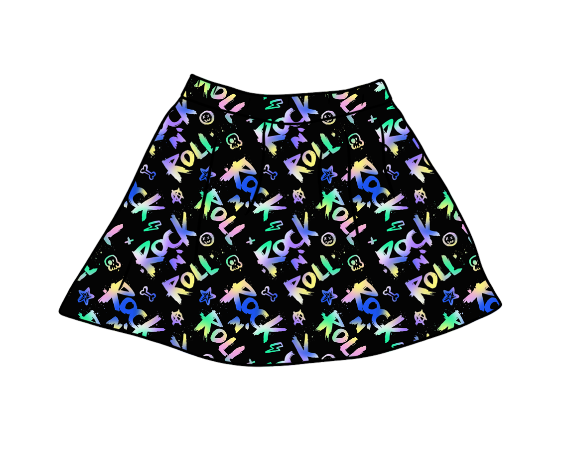 Rainbow Rock and Roll Skirt
