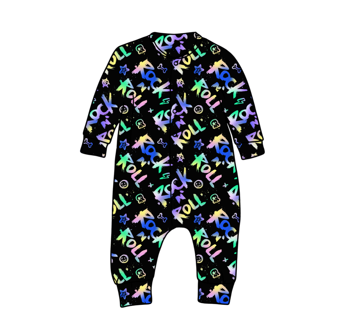 Rainbow Rock and Roll Sleepsuit