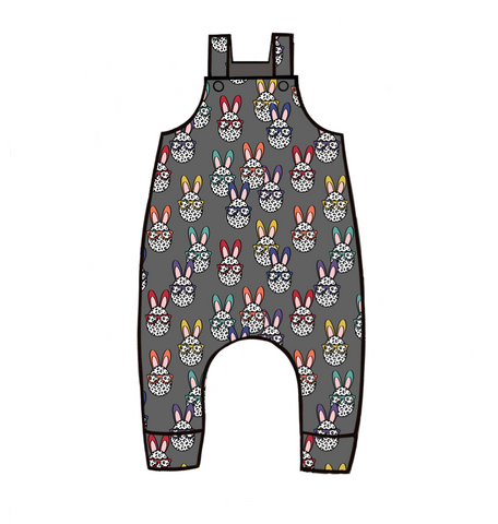 Leopard Eggs Dungarees