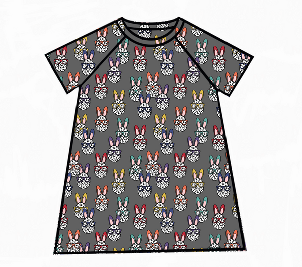Leopard Eggs Raglan Dress