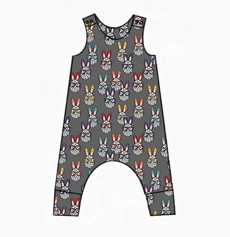 Leopard Eggs Harem Romper