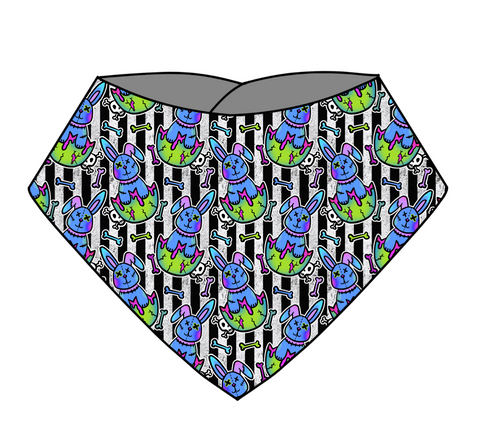 Zombie Bunnies Dribble Bib