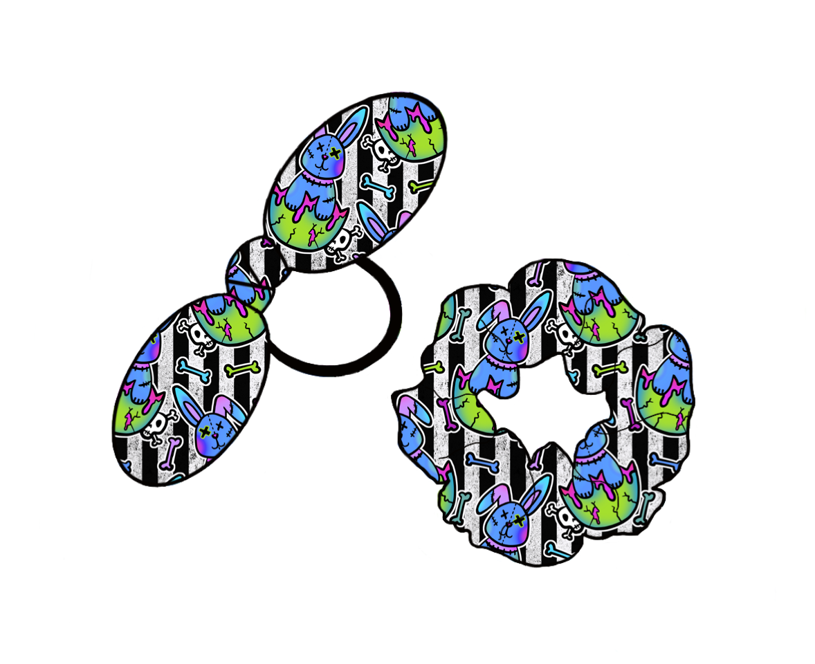 Zombie Bunnies Scrunchies / Bobbles