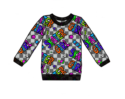 Skater Girl Adult sweater