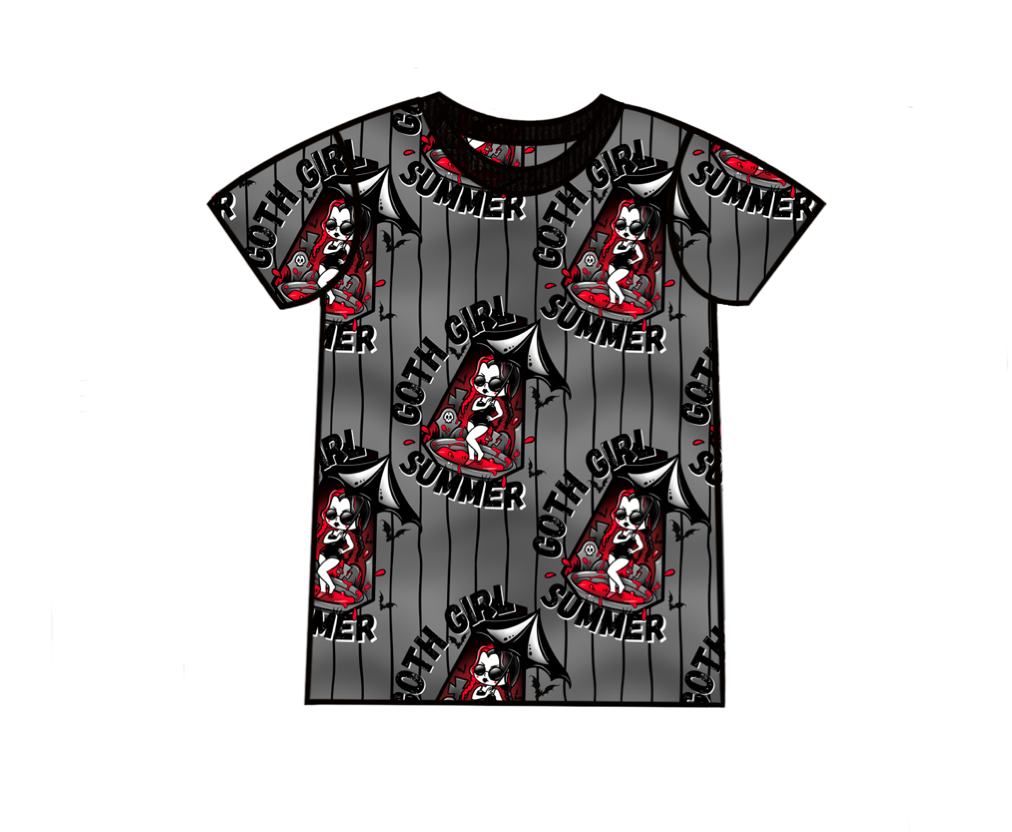 Goth Girl Summer Adult T-Shirt